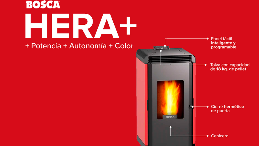 Unidad Bosca: Hera+ Colors: Calor eficiente con estilo chileno